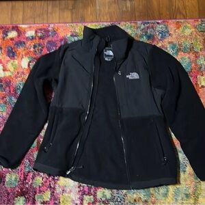 Black The North Face zip up jacket. Womens size small